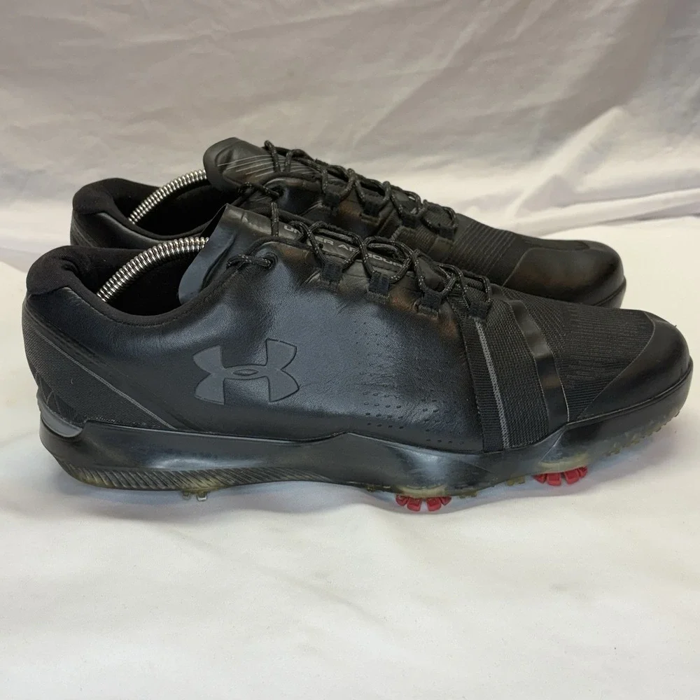 Under Armour UA Spieth One Golf Shoes Mens Sz 11.5 Black‎ 3021204